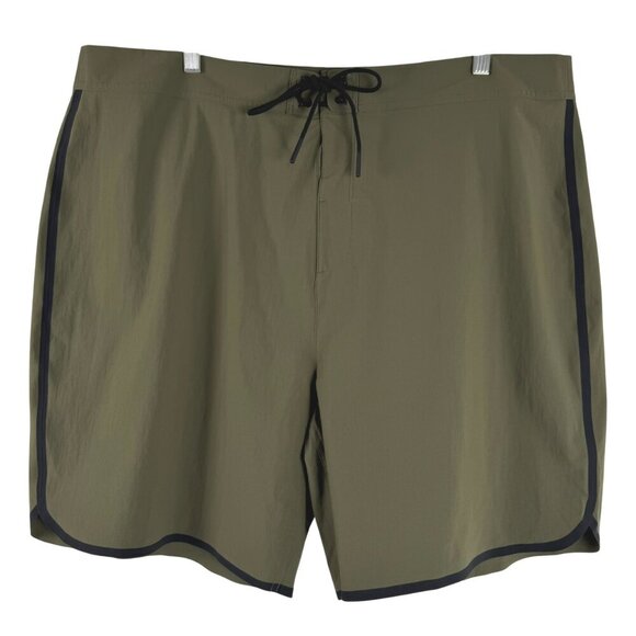 Hill City Surp Boardshort Mens Size 40 Green Nylon Spandex Swim NWT SS-1820 - Picture 1 of 10